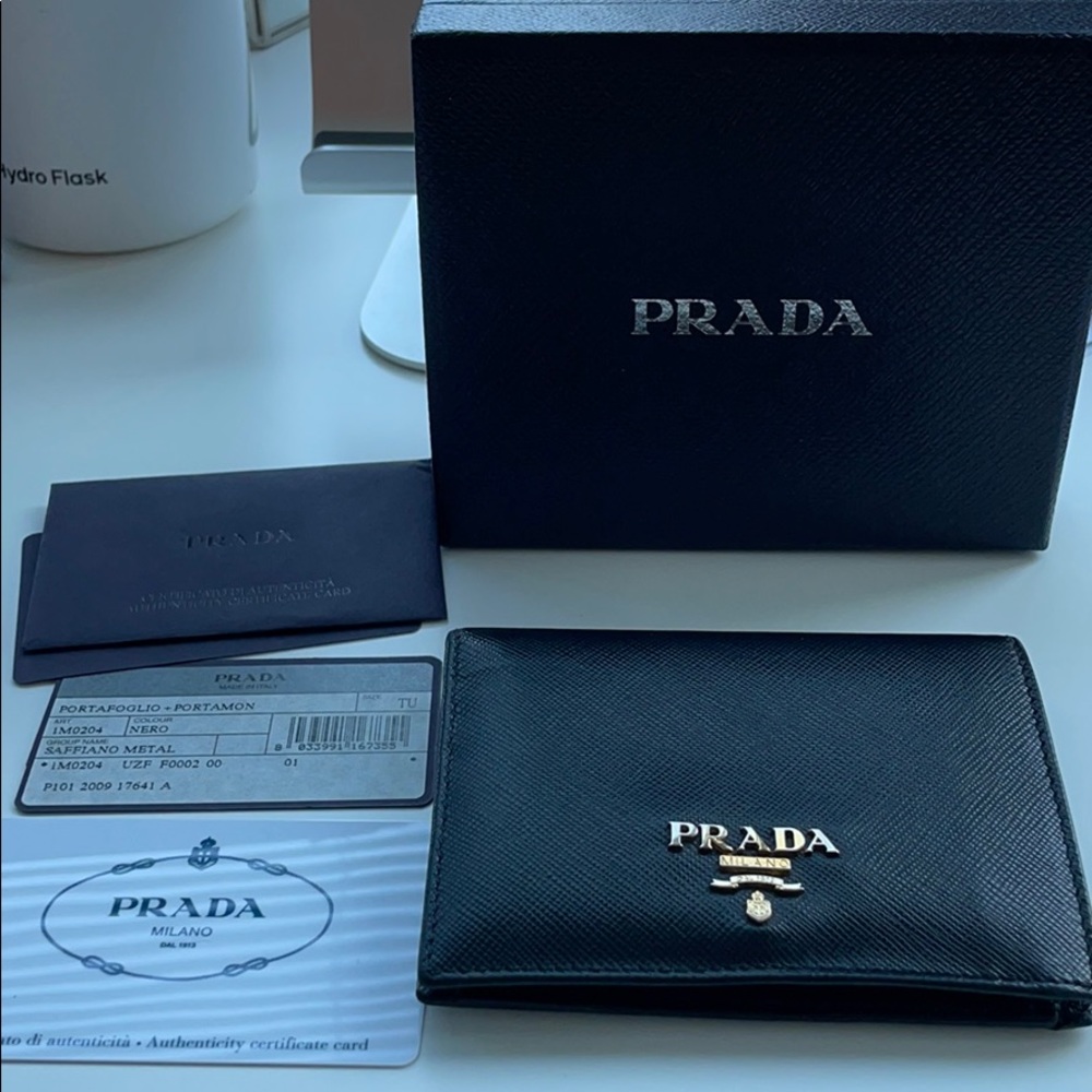 Authentic Prada bifold wallet
